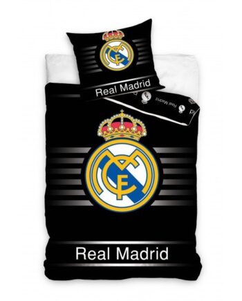 Real Madrid Duvet Set Rm Logo Black-one-size