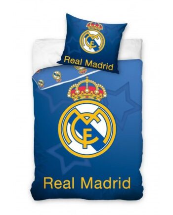 Real Madrid Duvet Set Rm Logo Blue-gold-one-size