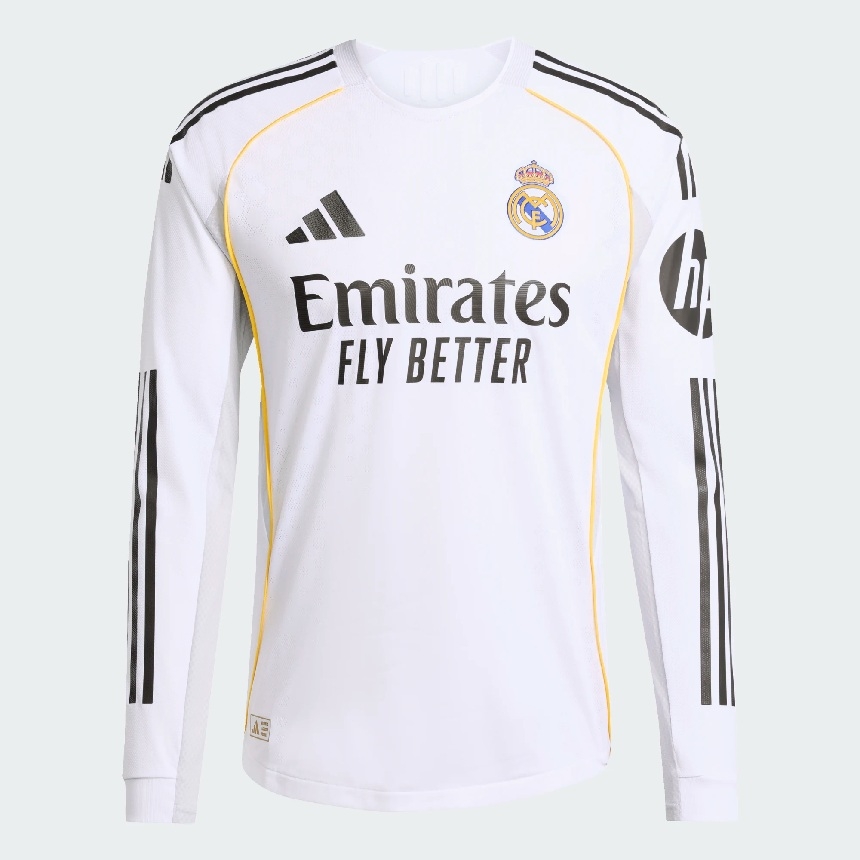 Real Madrid Home Jersey     2025 26 Authentic-