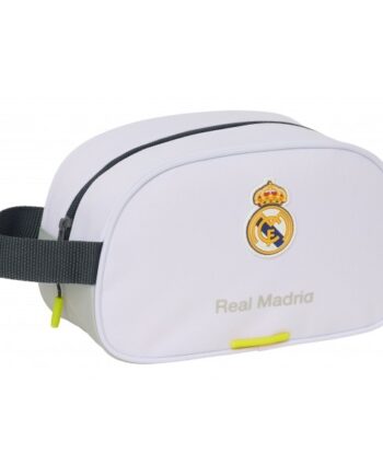 Real Madrid Wash Bag Large White-one-size