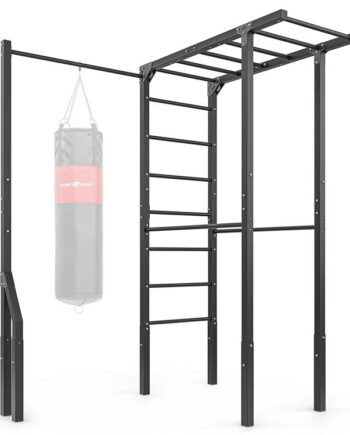 Ribbevæg Med Pull-up Stang Og Boksepude-holder  Skaffevare
