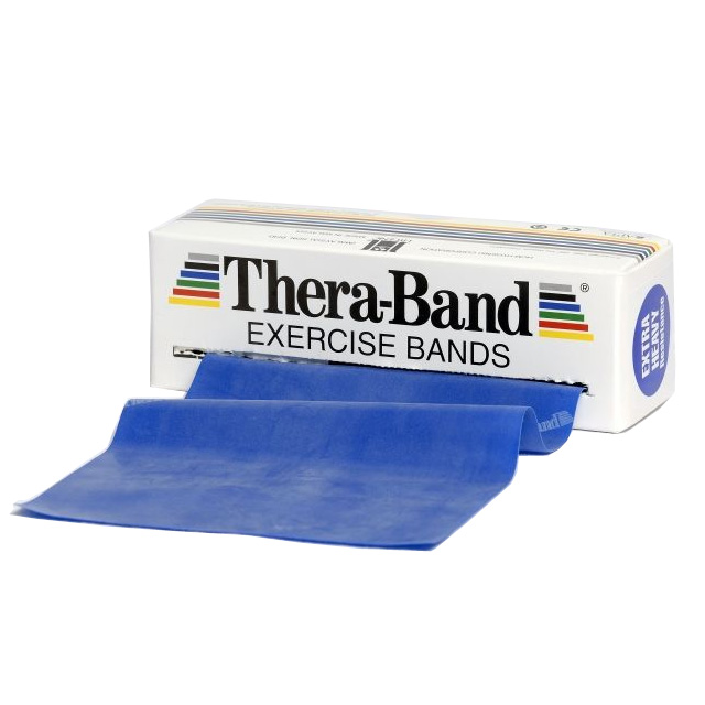 Thera-band Træningselastik Bånd Level   Ekstra Hård Blå   5m