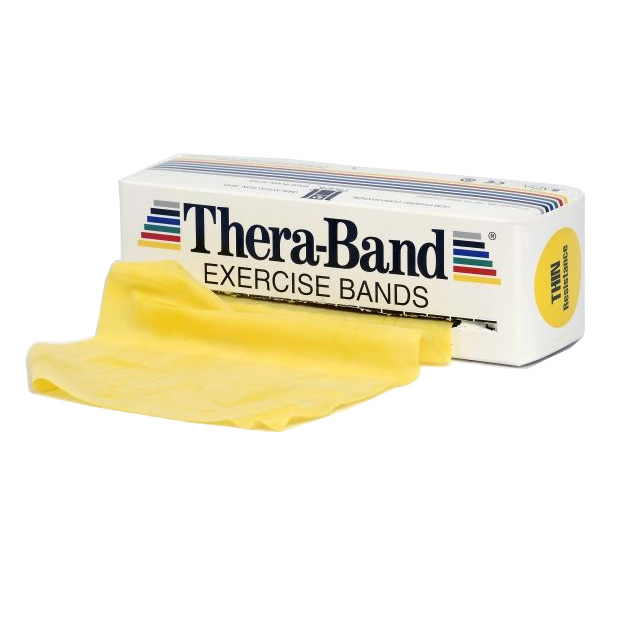 Thera-band Træningselastik Bånd Level   Let Gul   5m