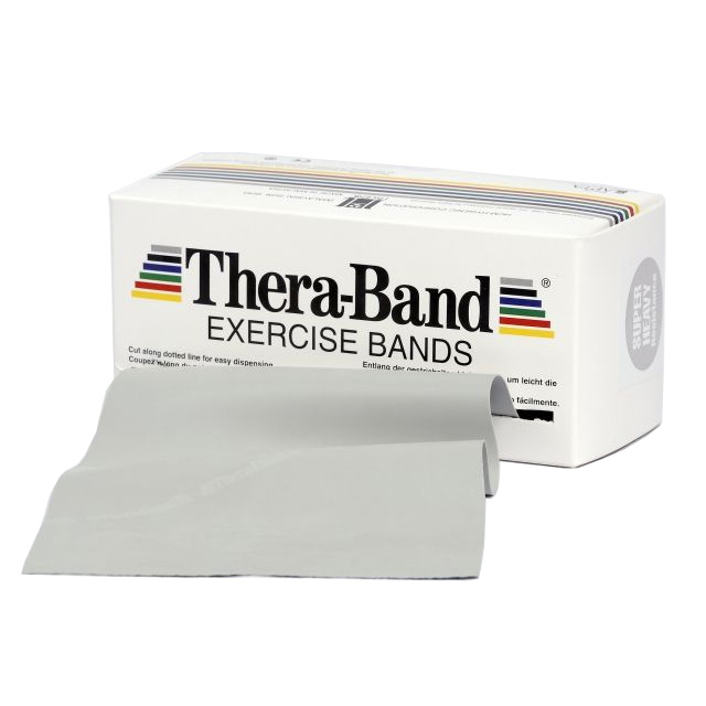 Thera-band Træningselastik Bånd Level   Super Hård Sølv   5m