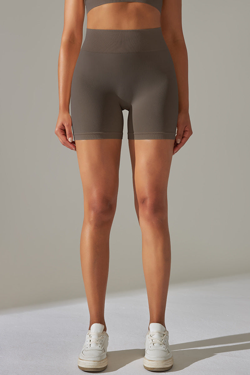 Ultrafit Scrunch Shorts Brown Small   Brown