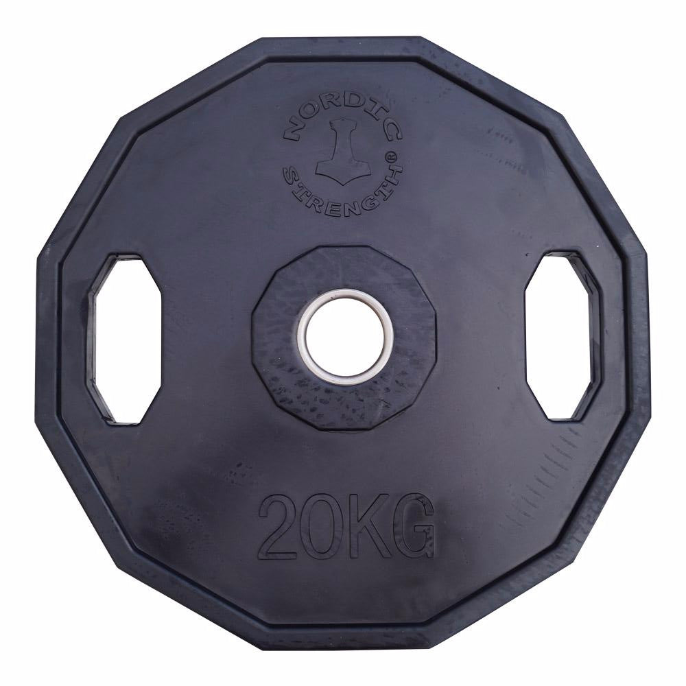 Vægtskive 20 Kg 50 Mm  12 Kantet Sort