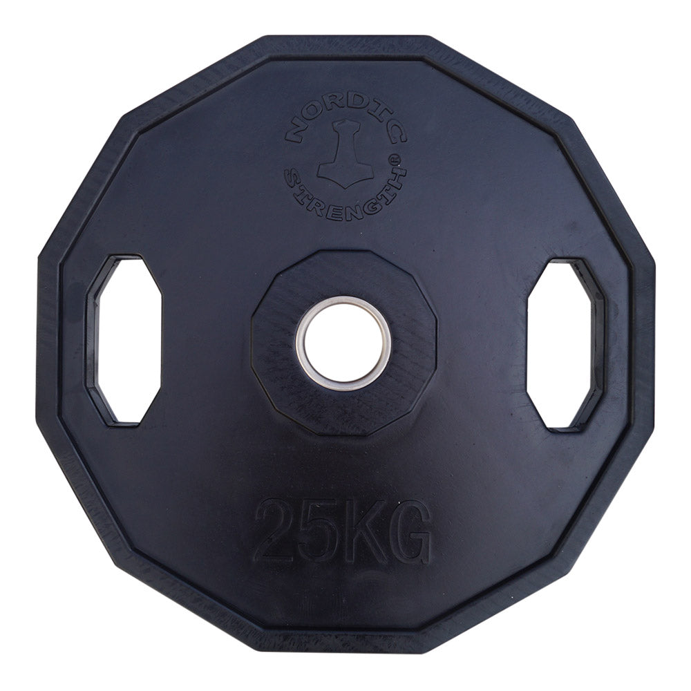 Vægtskive 25 Kg 50 Mm  12 Kantet Sort