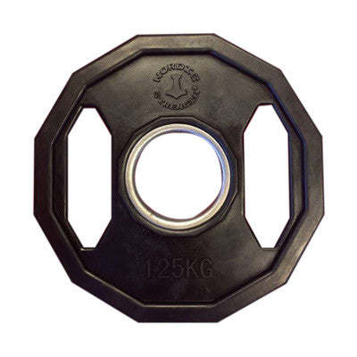 Vægtskive   25 Kg 50 Mm  12 Kantet Sort