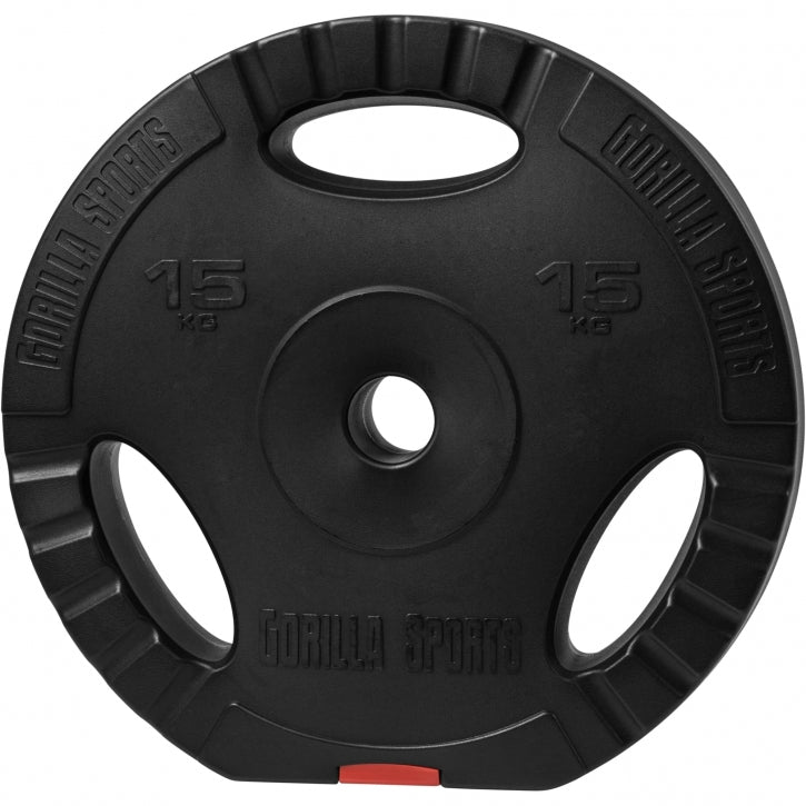 Vægtskive Grip Hård Plast 15 Kg  30 Mm