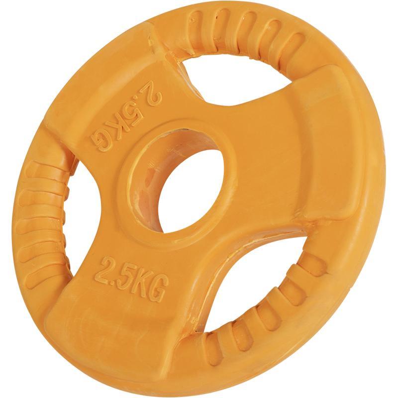 Vægtskive 50 Mm Gummi Med Greb     Kg