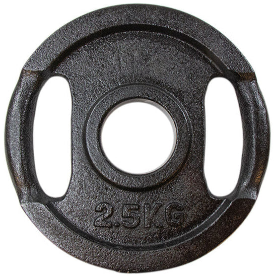 Vægtskive Sort Metal Med Greb  50 Mm      Kg