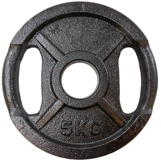 Vægtskive Sort Metal Med Greb  50 Mm    Kg