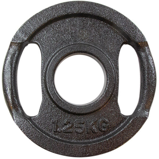 Vægtskive Sort Metal Med Greb  50 Mm    25 Kg