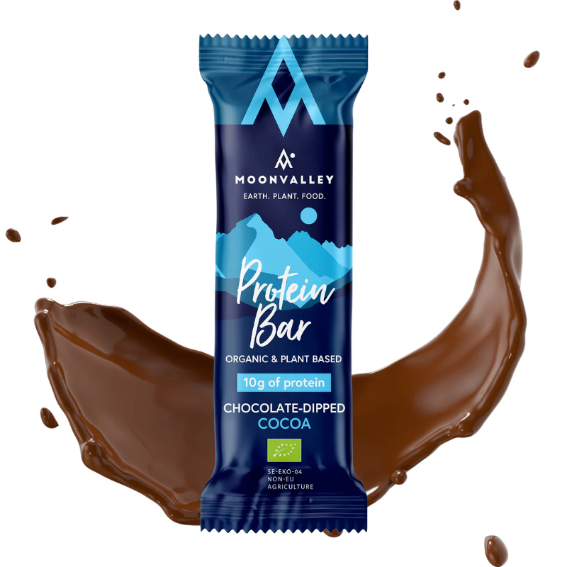 øko Protein Bar Med Chokoladeovertræk  Kakao
